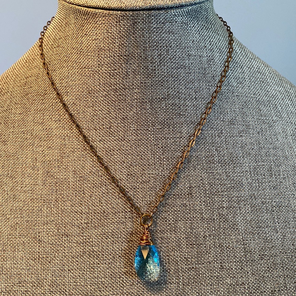 Antique Faceted Crystal Necklace